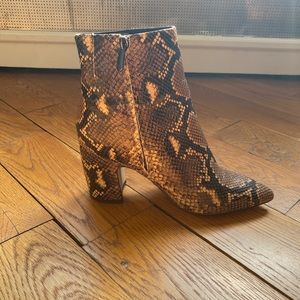 Sam Edelman snakeskin booties